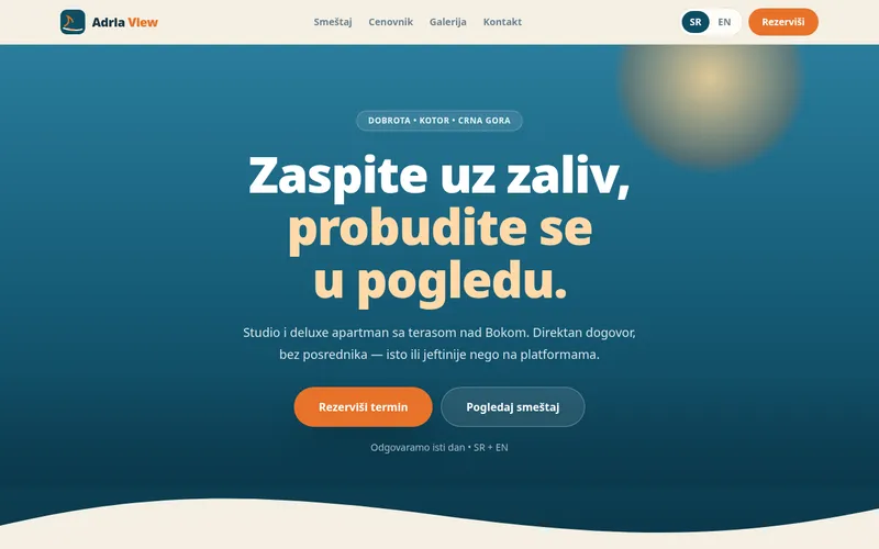 Apartman Adria View — Pogledaj uživo